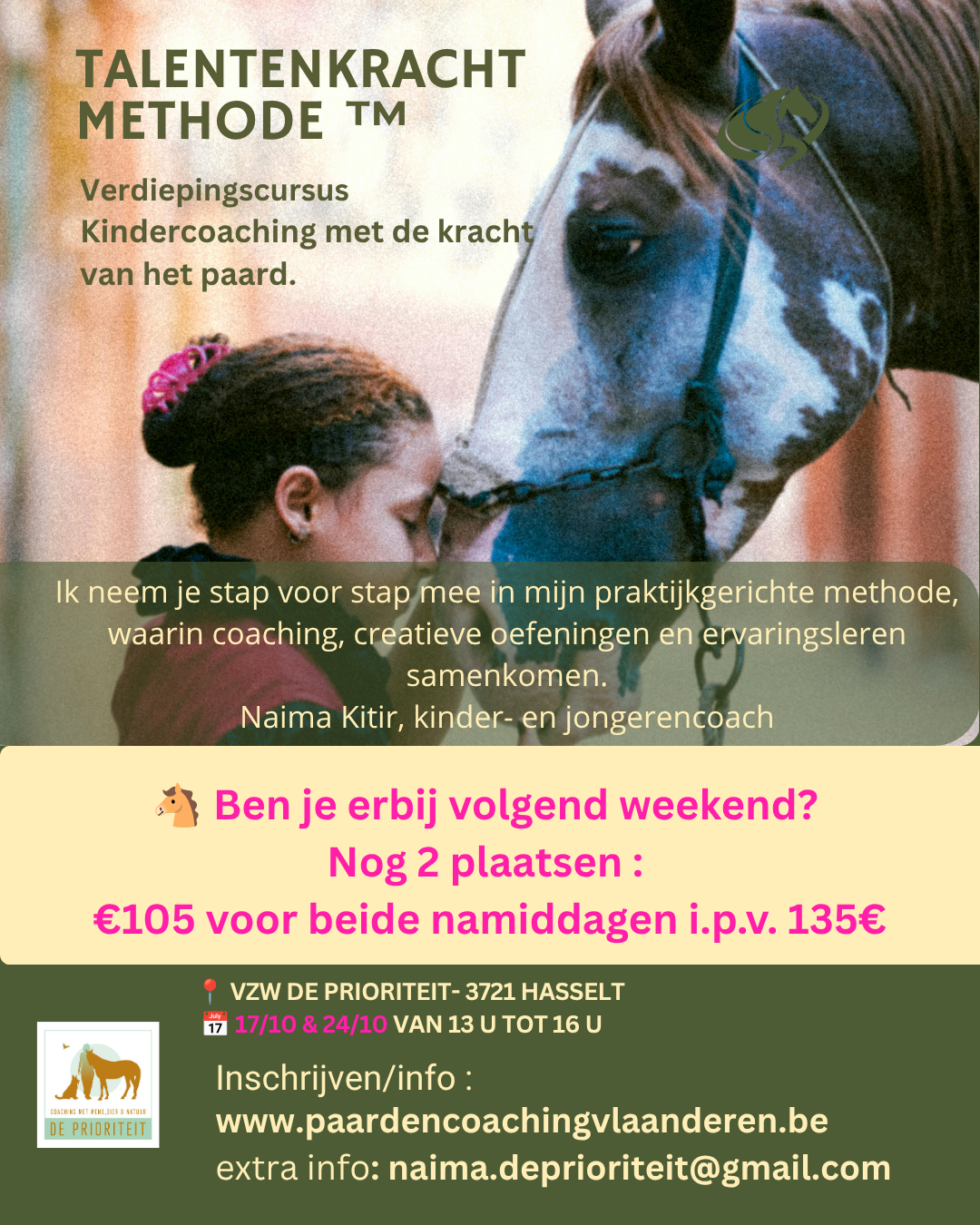 Talentenkracht Methode™ Kindercoaching met de kracht van het paard.