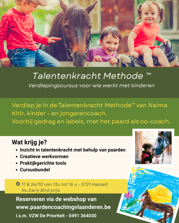 Talentenkracht Methode™ Kindercoaching met de kracht van het paard.