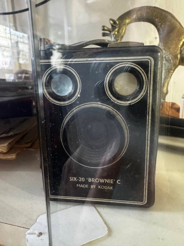 Box brown with film $60