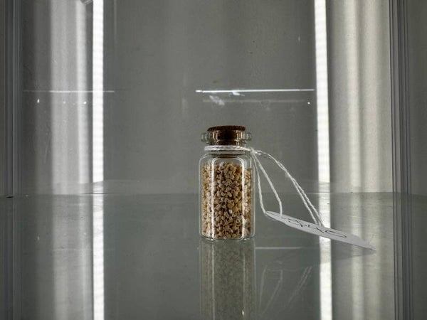 okinawa sand in a tube