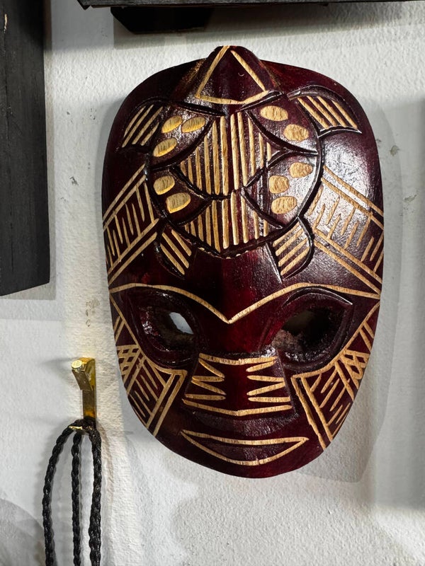 Small tribal mask wooden carved $20