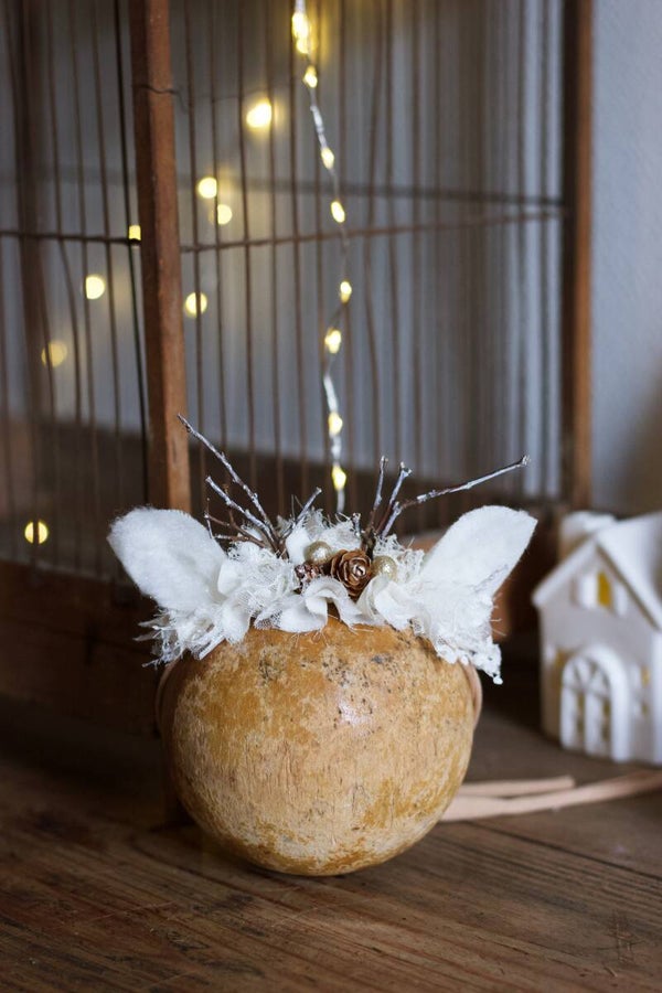 MON NOËL ENCHANTÉ -COURONNE MINI CERF-