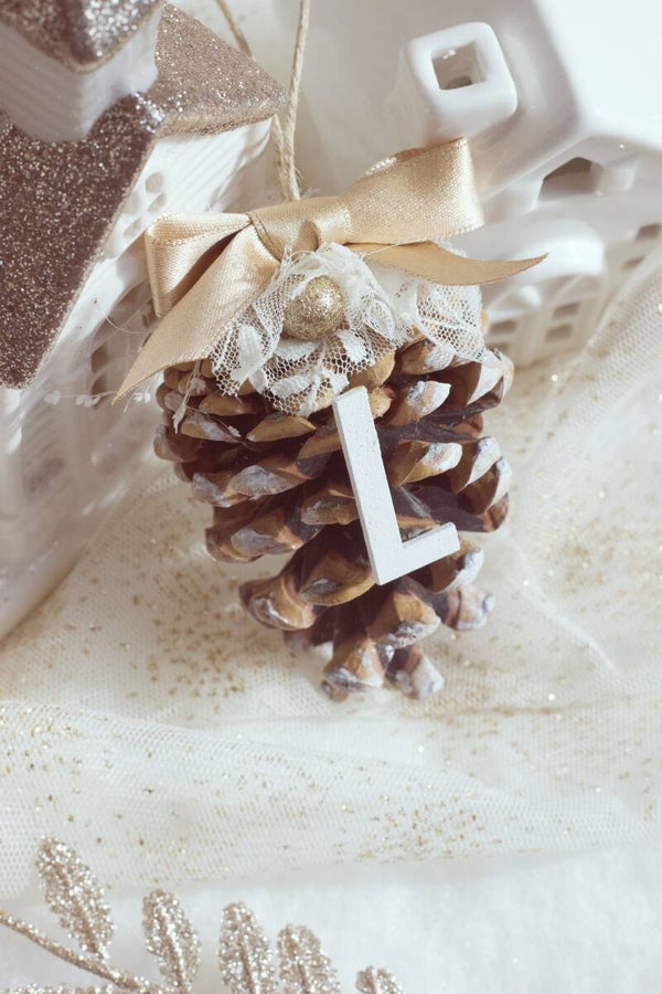 MON NOËL ENCHANTÉ - MA POMME DE PIN INITIAL -