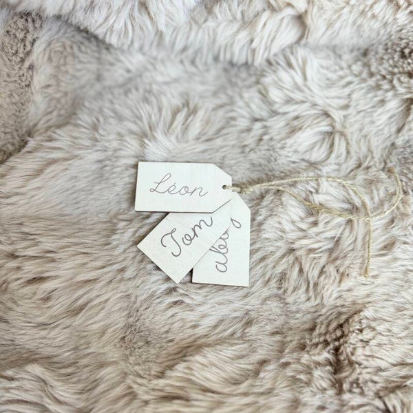 LES ÉTIQUETTES EN BOIS X12