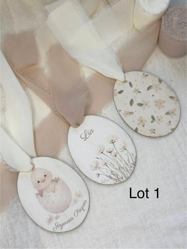 ŒUF DE PÂQUES LOT DE 3