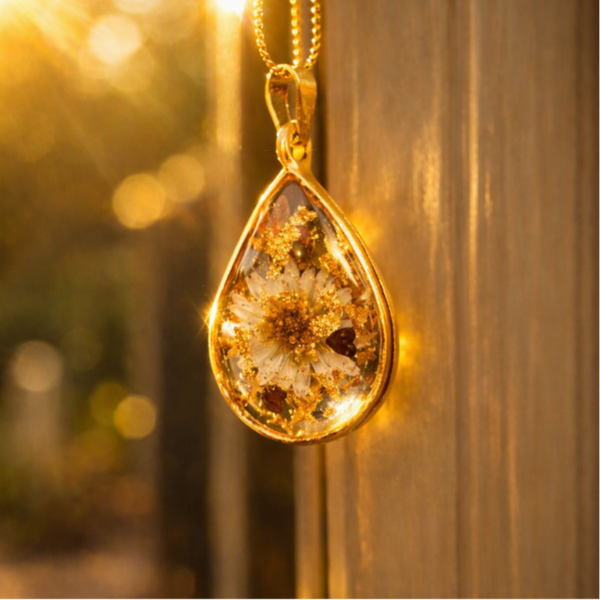 Druppel hanger– Margriet Epoxy Ketting