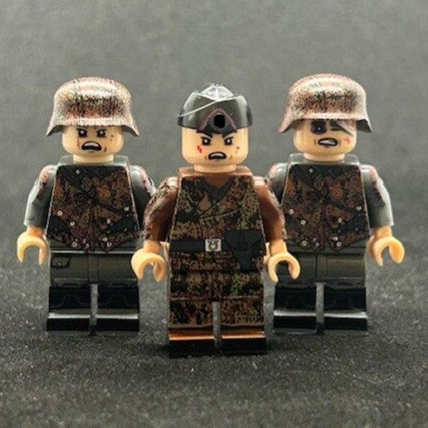 Duitse Camouflage Tankbemanning & Infanterie – 3-delige Minifiguurset