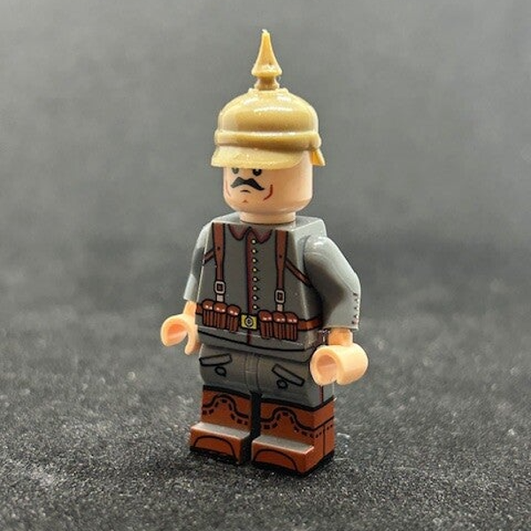 Duitse Soldaat WW1 Minifiguur - Pickelhaube Helm