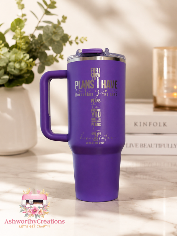 Custom Engraved Tumbler | Personalized Stainless Steel Cup | Laser Engraved Travel Mug | Custom Name Tumbler | Gift for Her | Gift for Him