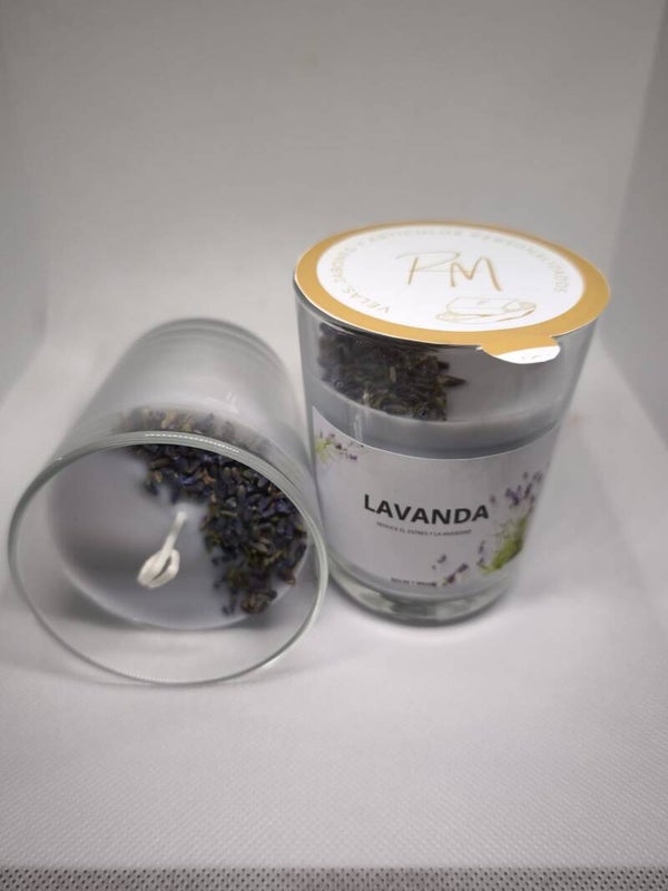 VELA AROMATICA DE LAVANDA