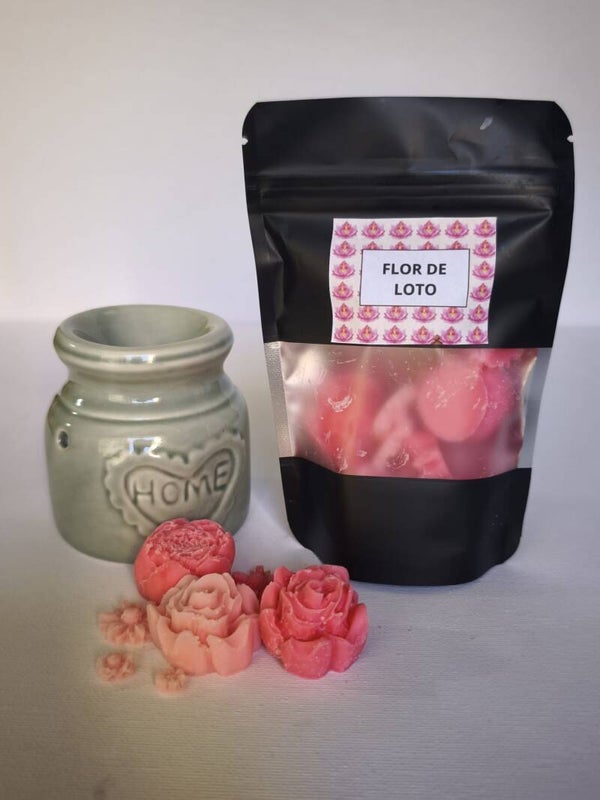 WAX MELTS FLOR DE LOTO + QUEMADOR