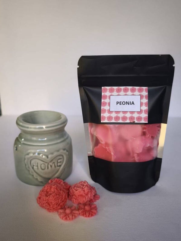 WAX MELTS PEONIA + QUEMADOR