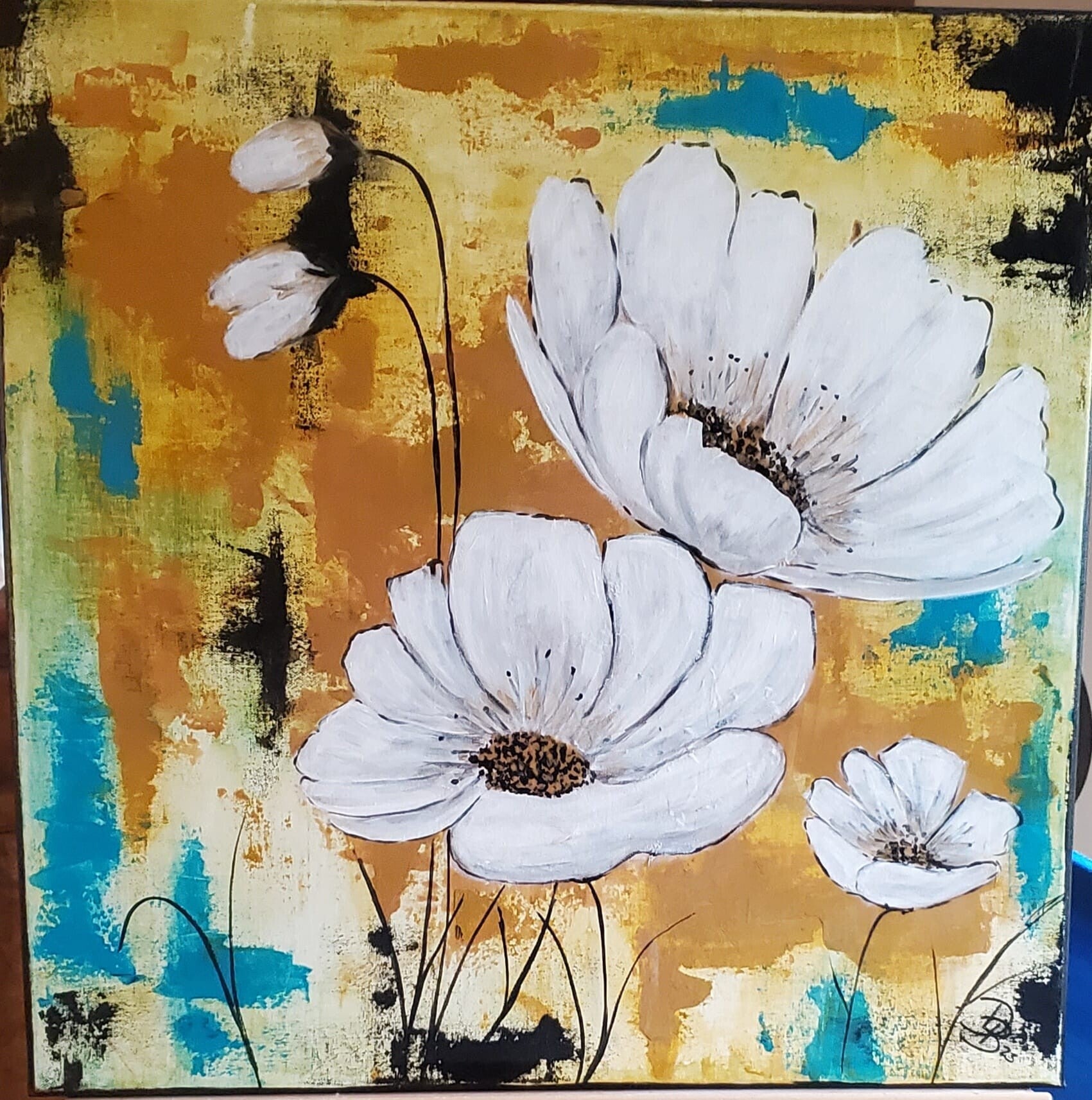 Mohnblüten in Weiss