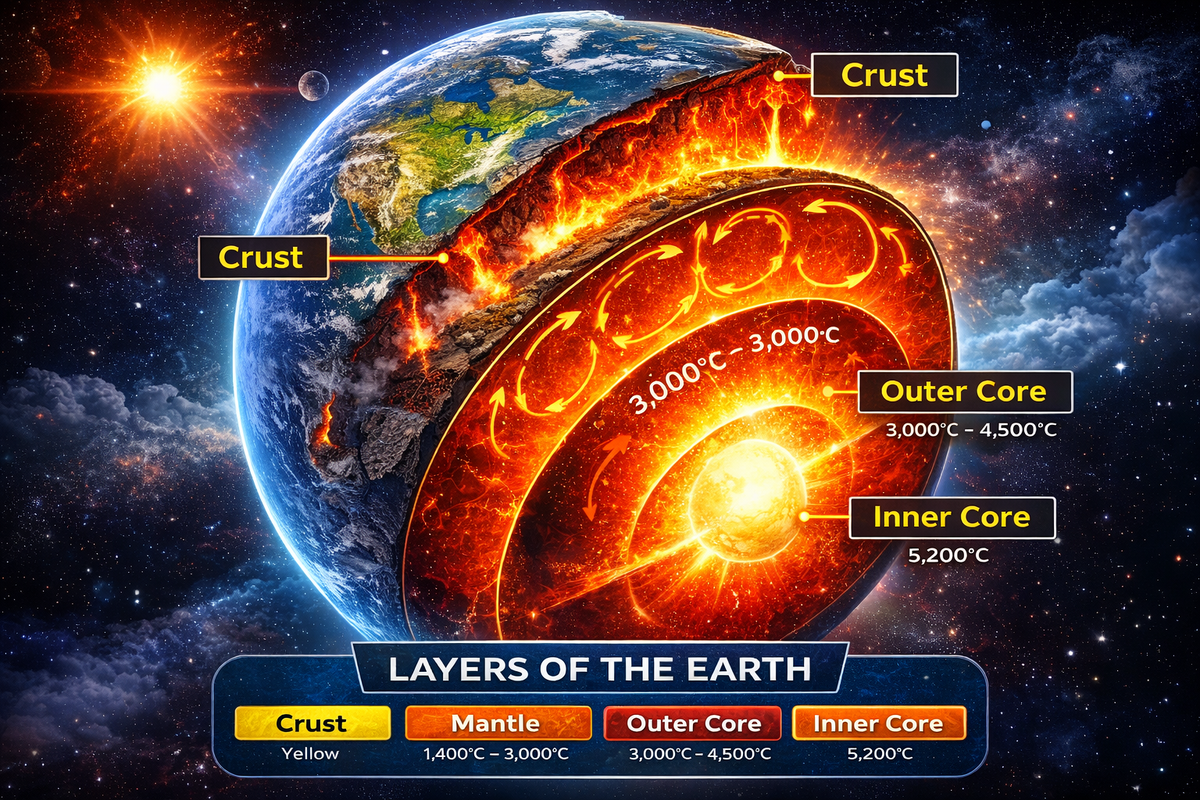Structure of the Earth | Crust, Mantle and Core Explained