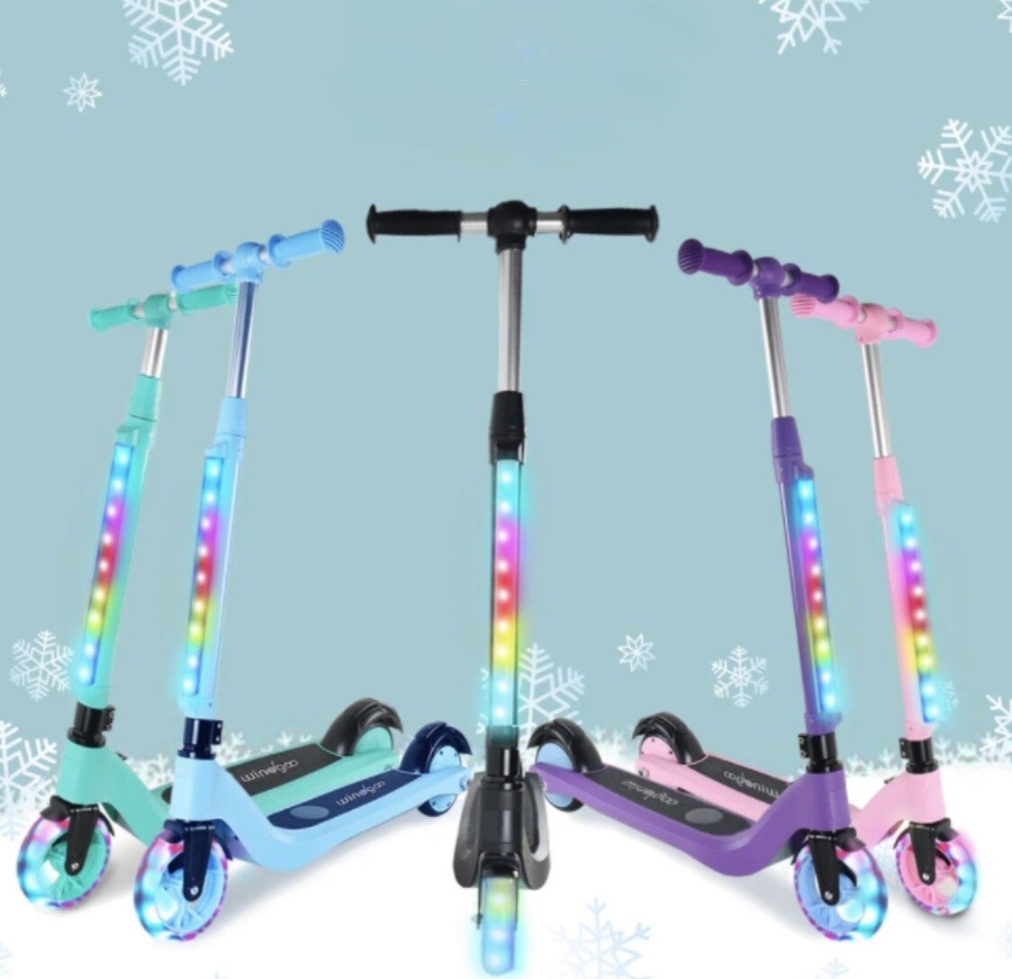 Windgoo M1 Glow | Elektrische steps voor kinderen 4-10jr | LED Multicolour | tot 8 km/h