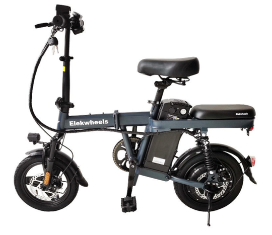 Elekwheels T14 elektrische vouwfiets | tot 25 km/h | uitneembare accu | 14 inch | stuur & zadel verstelbaar | Legaal op de weg | Gratis telefoonhouder