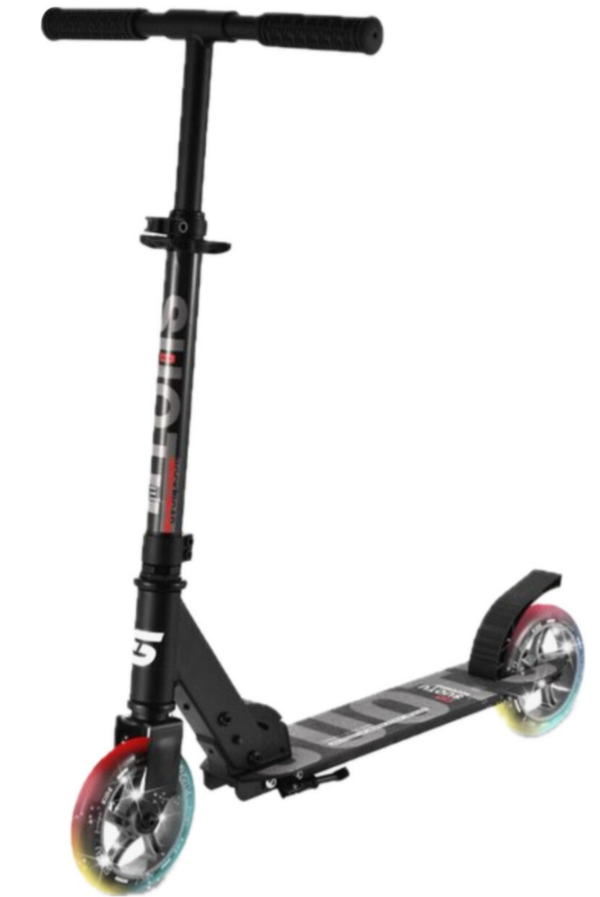 Suotu kinderstep met Led verlichting | verstelbare stuur | tot 50 kg | Zwart