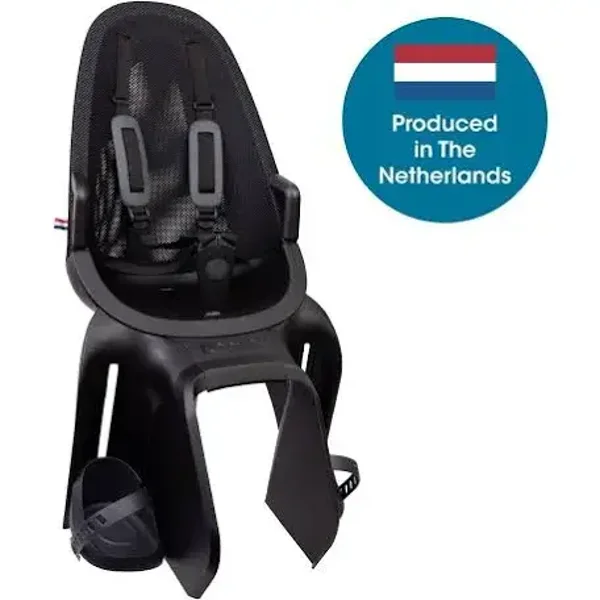Qibbel achterzitje Air drager bev. midnight black (9 mnd - 6 jaar / max. 22 kg)