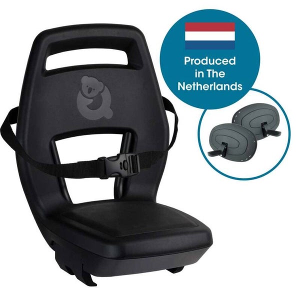 Qibbel achterzitje Junior 6+ Midnight Black (6 - 10 jaar / 22 - 35 kg)