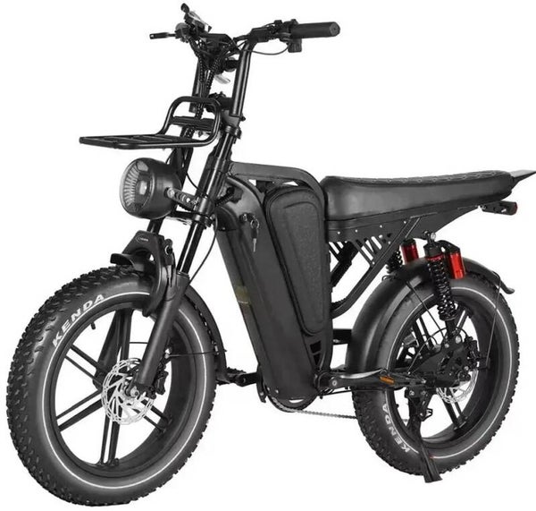 Qmwheel V20 Sport Fatbike | 18.2 ah | Incl. Gratis voor ringslot, alarm, gps-tracker, opbergtas en voorrekje | 2 kleuren