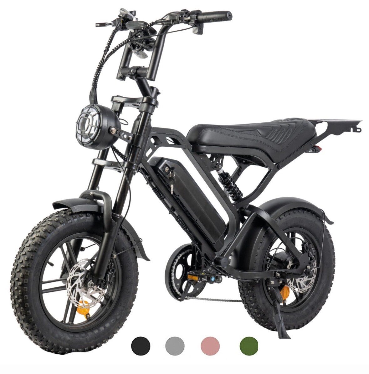 V20 MINI Fatbike | elektrische fiets met dikke banden 16 inch | actieradius tot 40 km | batterij 13ah | GRATIS alarm, GPS tracker, telefoonhouder