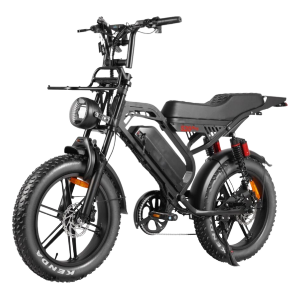 Qmwheel S20 Pro Fatbike | elektrische fiets met dikke banden | actieradius tot 60 km | batterij 15 ah | GRATIS alarm, GPS tracker, telefoonhouder & voorrekje | 2 kleuren