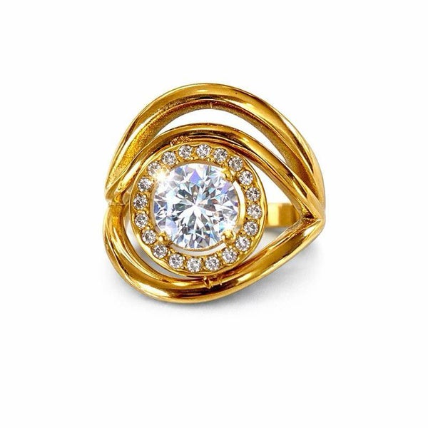 Anello Onda regolabile in acciaio