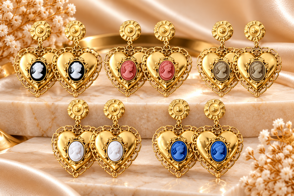 Orecchini CAMEO LOVE in acciaio