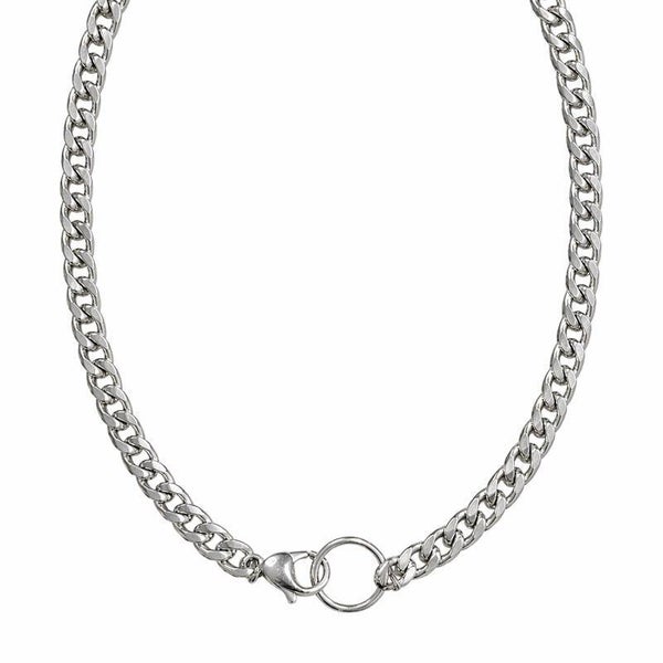 collana Chiama charm in acciaio inossidabile