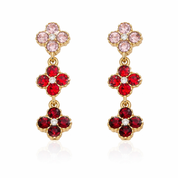 Orecchini Athena in acciaio inossidabile con zirconi
