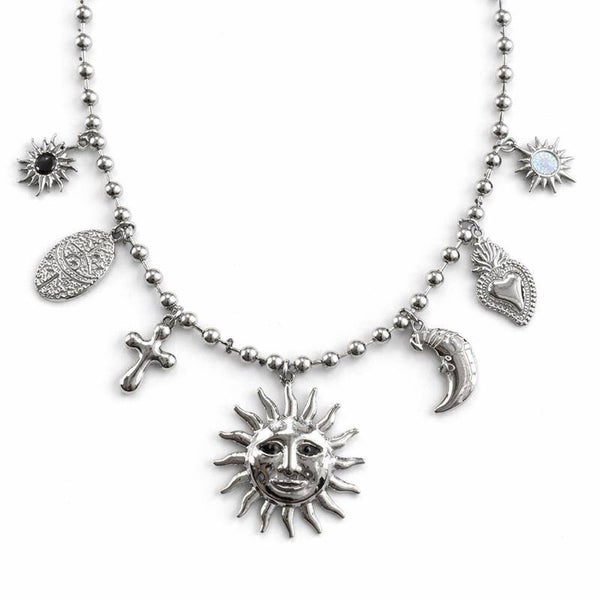 collana simboli eterni in acciaio inossidabile