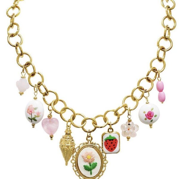 collana con charm acciaio 316 L