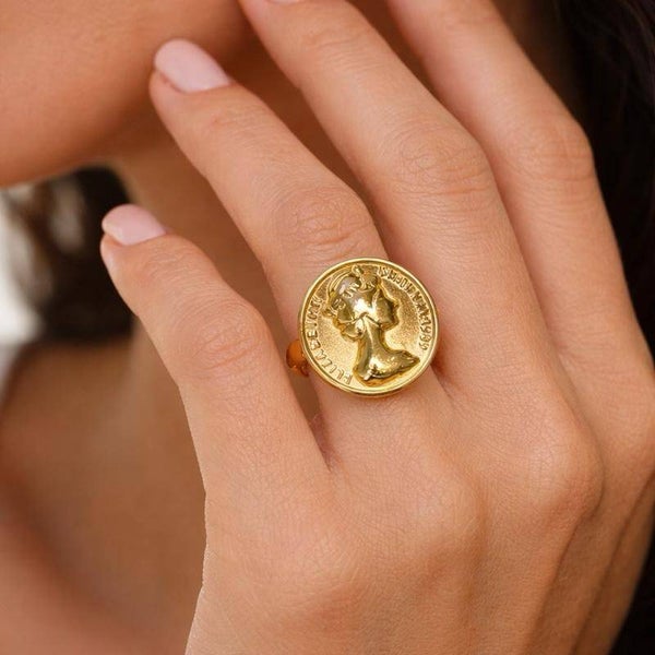 anello regolabile Elisabetta in acciaio inossidabile