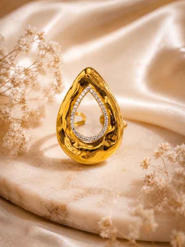Anello AGUA in acciao inossidabile , regolabile