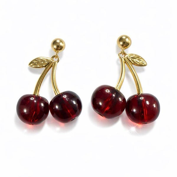 oecchini  cherry in acciaio inossidabile