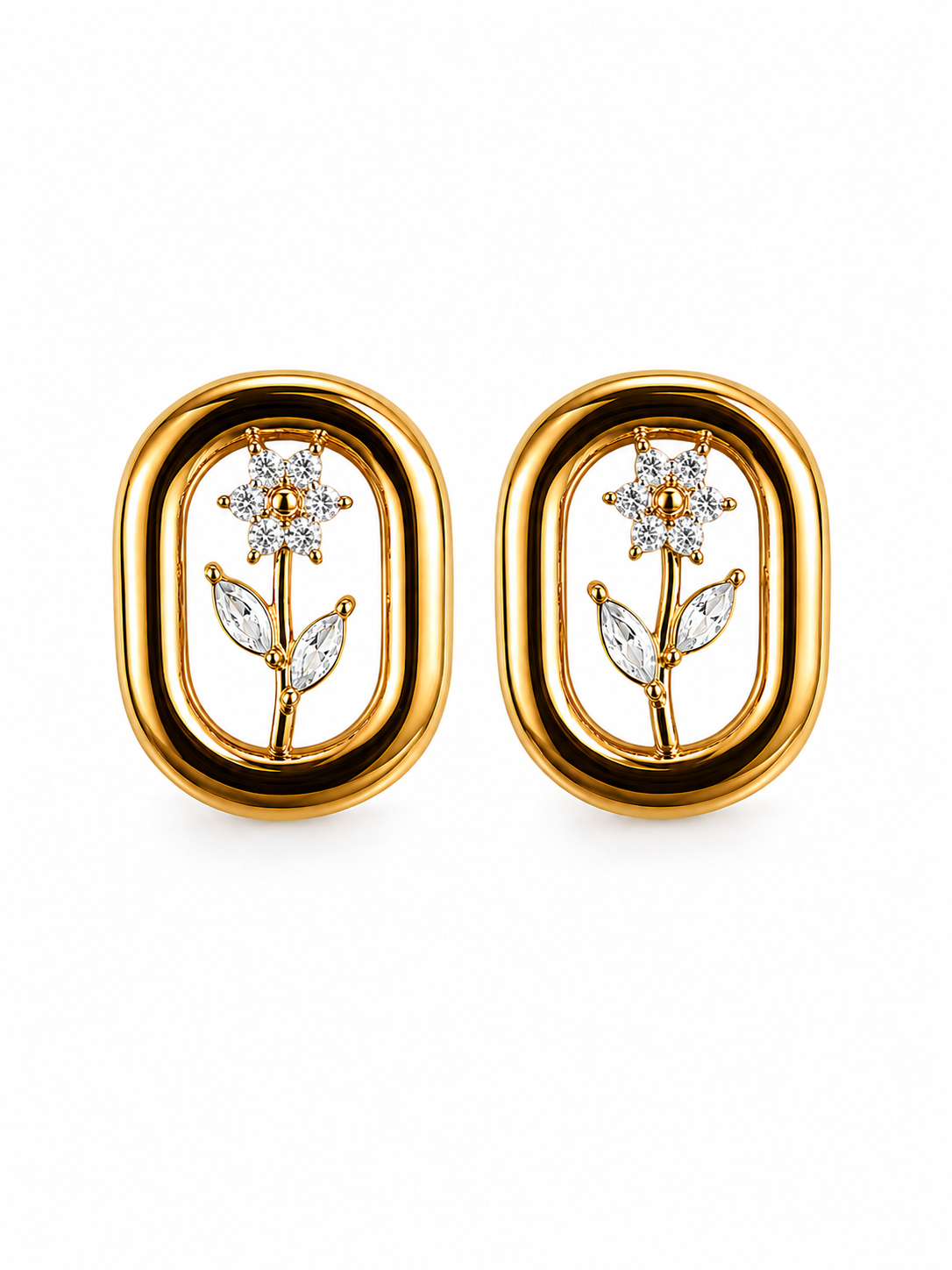 Orecchini Fiorello in acciao 316 L