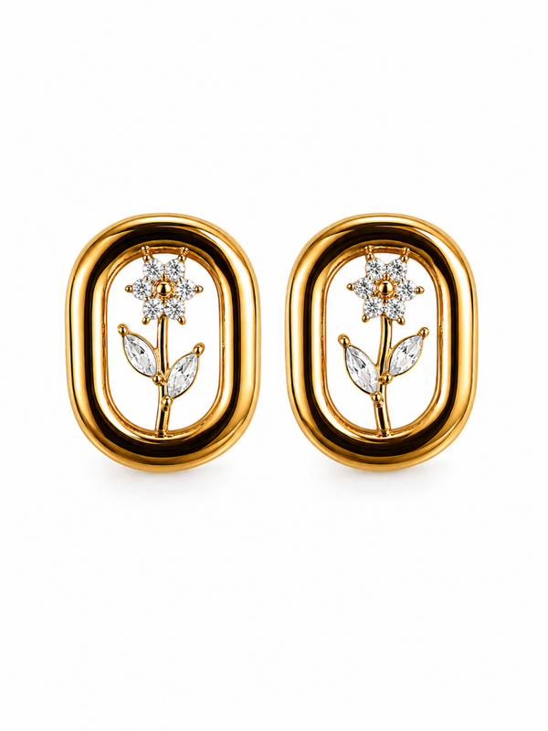 Orecchini Fiorello in acciao 316 L