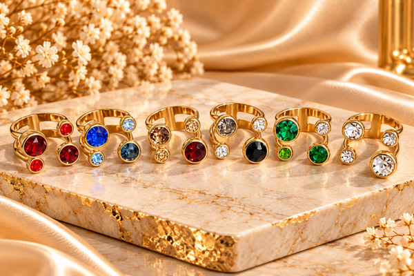Anello ABBRACCIO DI COLORI , in acciaio 316L, regolabile