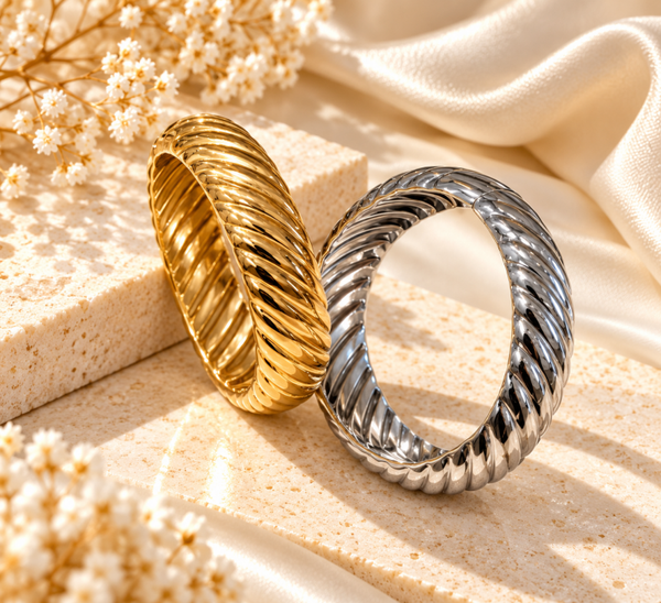 Bracciale rigido apribile in acciaio