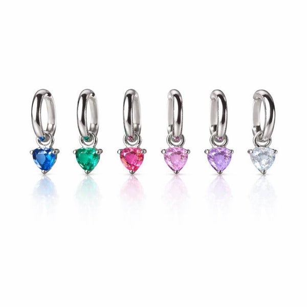 set sei orecchini silver multicolor