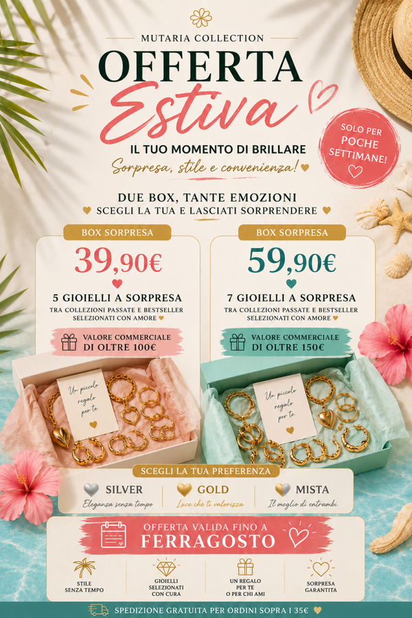 Cofanetto Gioielli Esclusivo -EDIZIONE LIMITATA-SPEDIZIONE GRATUITA