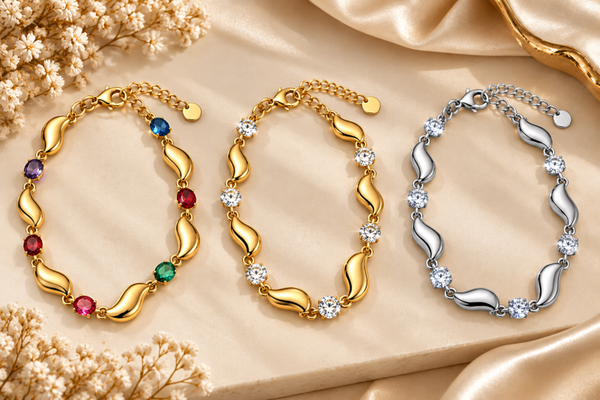 Bracciale MILLELUCI in acciaio, regolabile