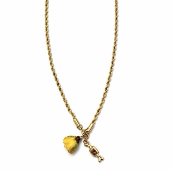 Collana Belle in acciao 50 cm con charms
