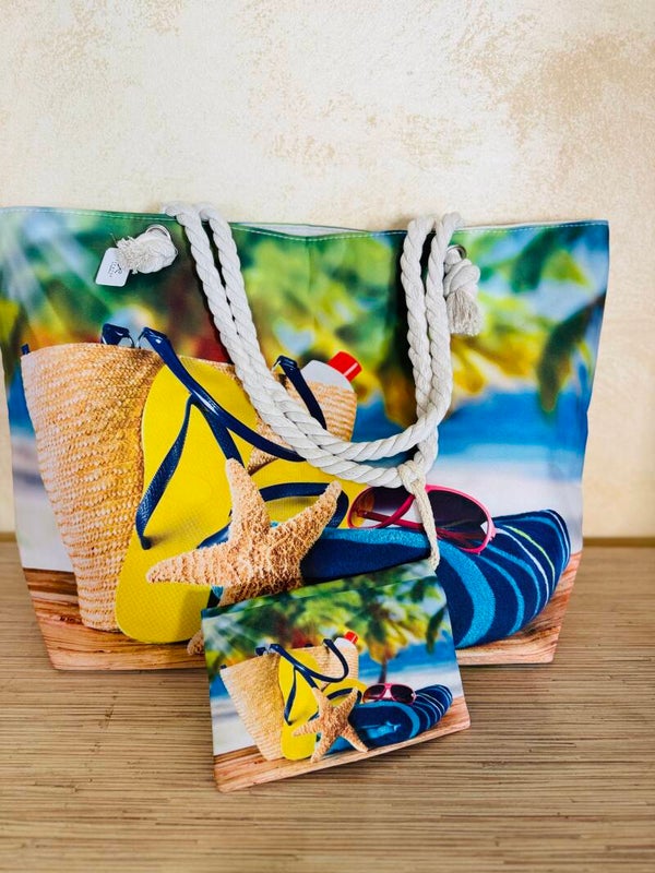 PROMO BORSA MARE GRANDE, IMPERMEABILE CON POCHETTE