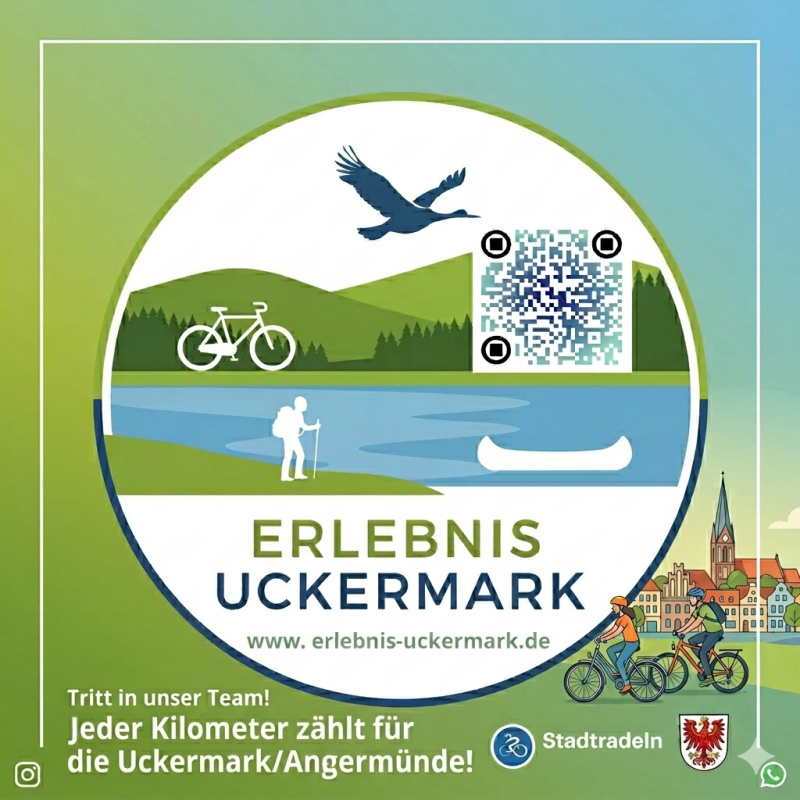 Button Erlebnis Uckermark/ Stadtradeln