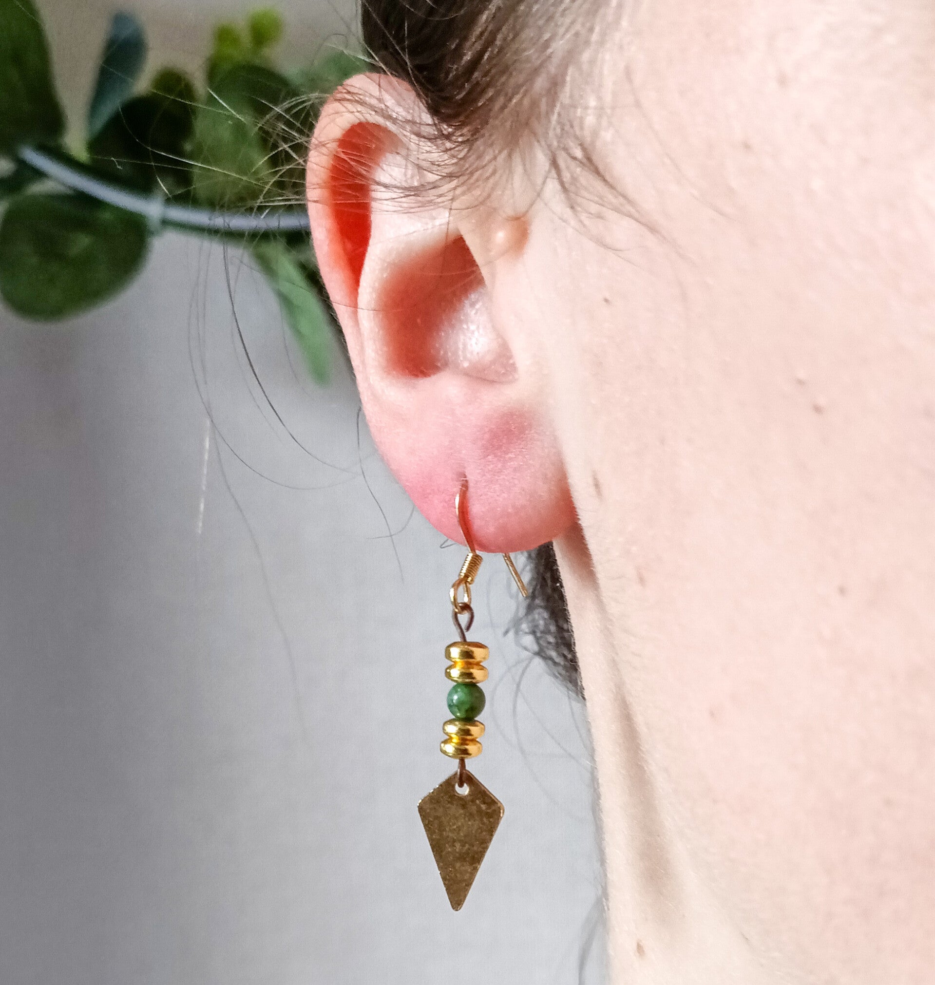 Boucle d'oreilles amazonite