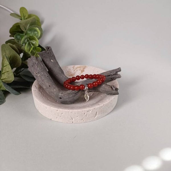 Bracelet Cornaline 13 cm en Pierres Naturelles - Enfant & Poignet Fin