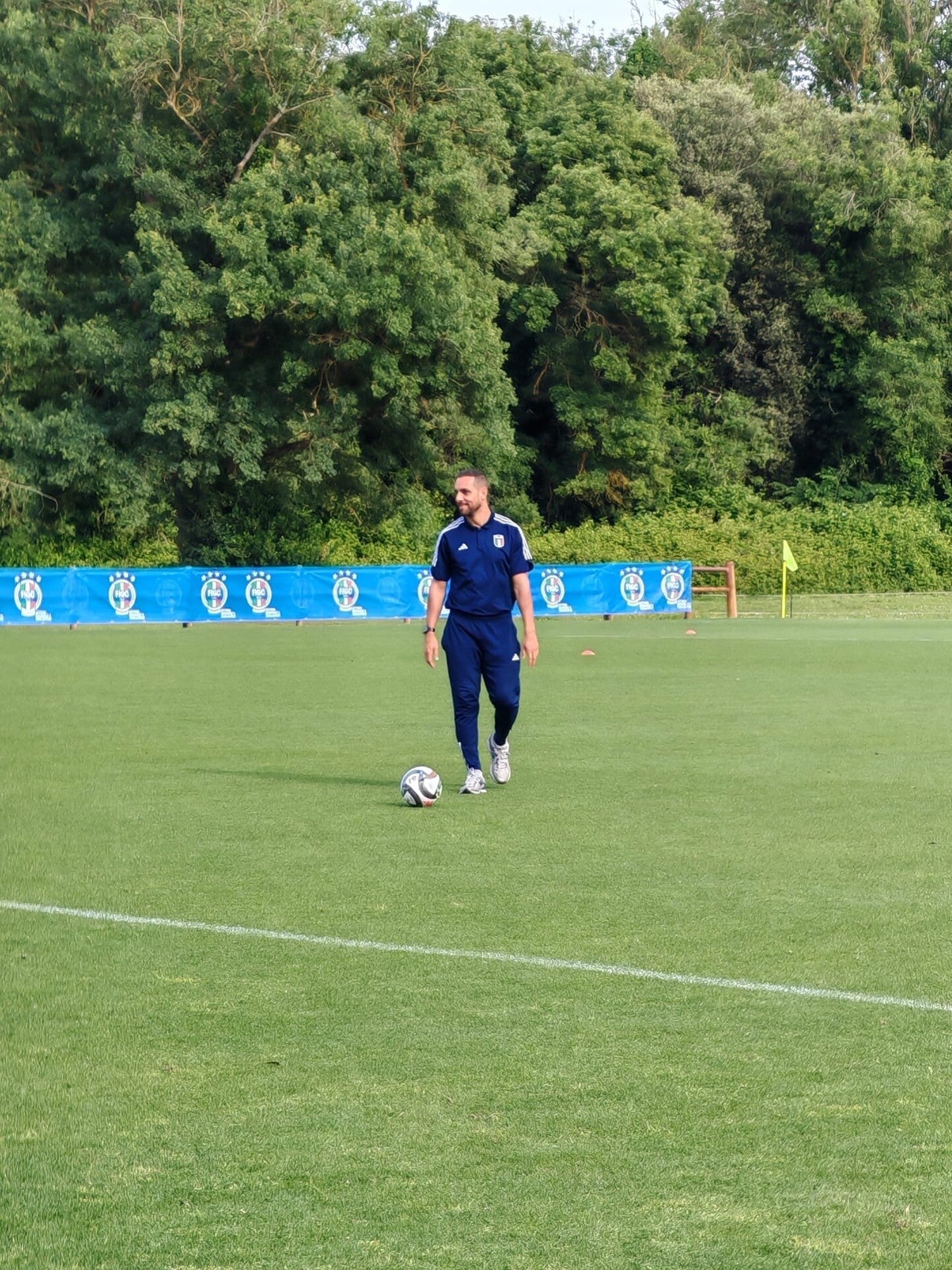 Ettore Mendicino al lavoro con i suoi atleti