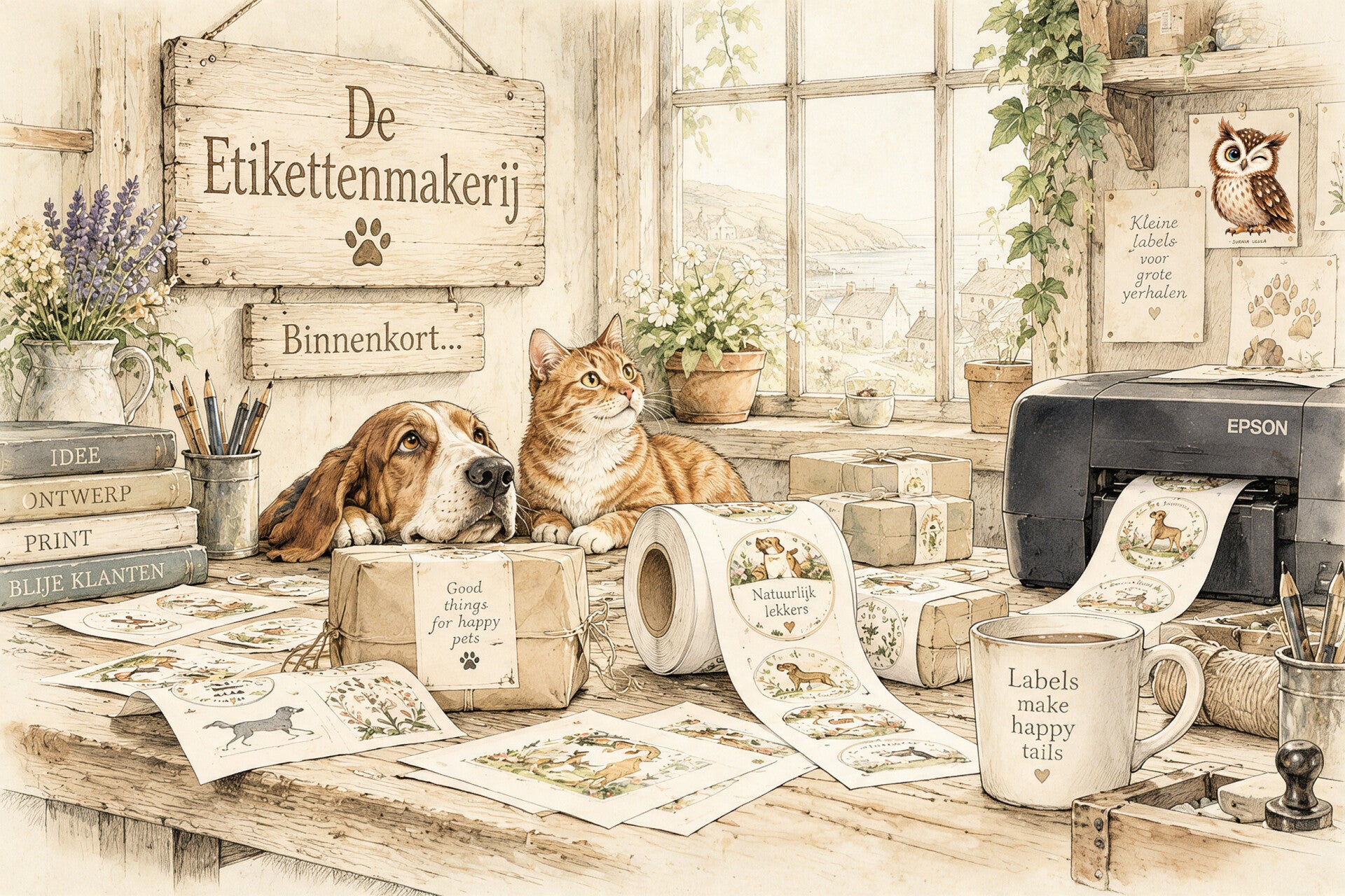 schets draakje komt tot leven