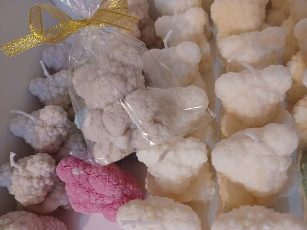 Świeca sojowa miś- podziękowanie dla gości